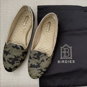 Birdies The Blackbird In Camo Calf Hair Size 6.5